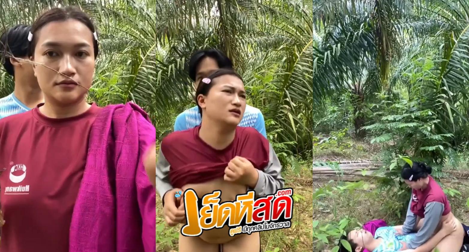 คลิปหลุดมาใหม่ งานบ้านๆแต่โคตรเสียวตั้งกล้องแอบเย็ดในป่าโคตรดี โดนแฟนหนุ่มซอยรัวๆท่าหมาเสียวจัดตื่นเต้นกลัวคนมาเห็นห้ามพลาด